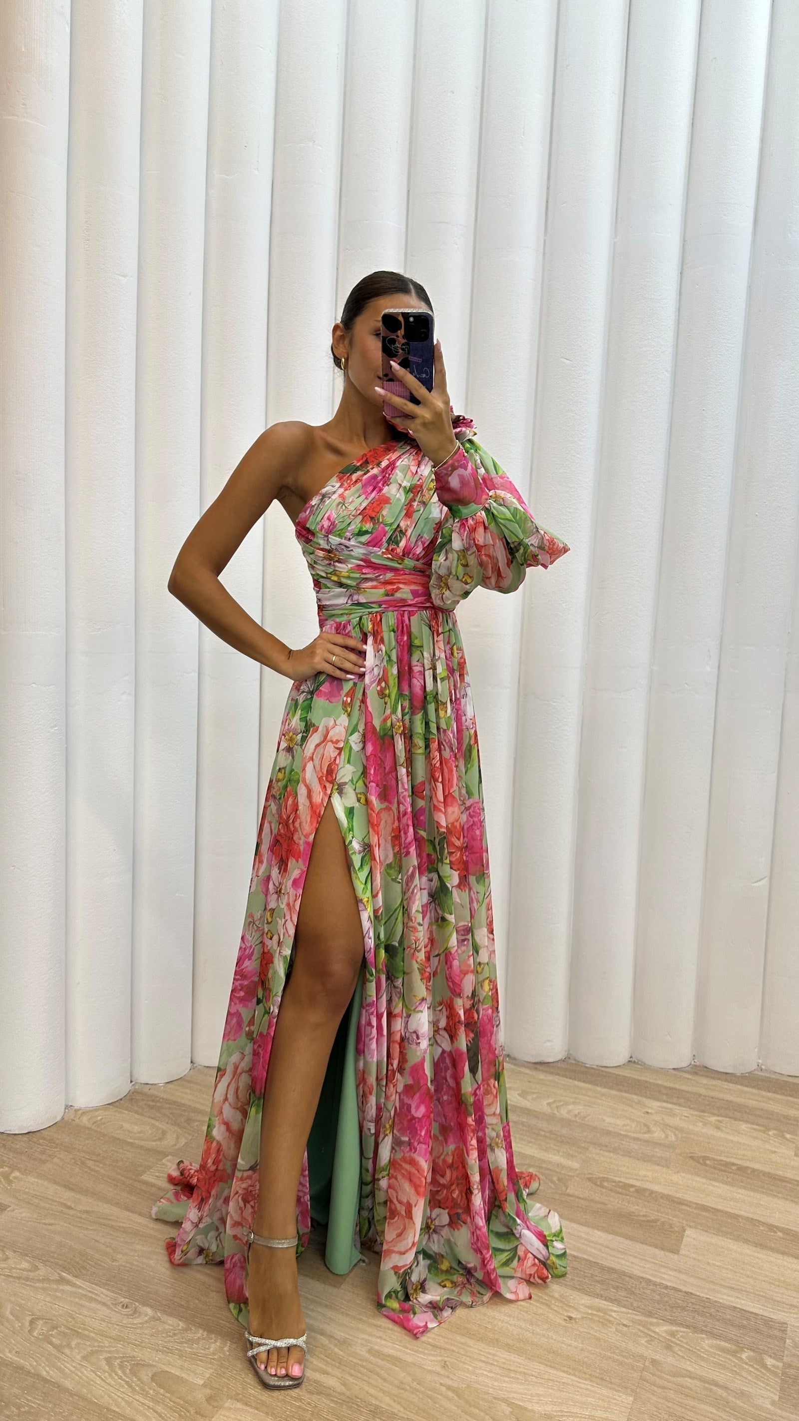Abito Da Donna Elegante Con Spalle Cadenti Per Cerimonie E Eventi Estivi - Vestito Cerimonia Donna Elegante 2