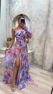 Abito Da Donna Elegante Con Spalle Cadenti Per Cerimonie E Eventi Estivi - Vestito Cerimonia Donna Elegante 6