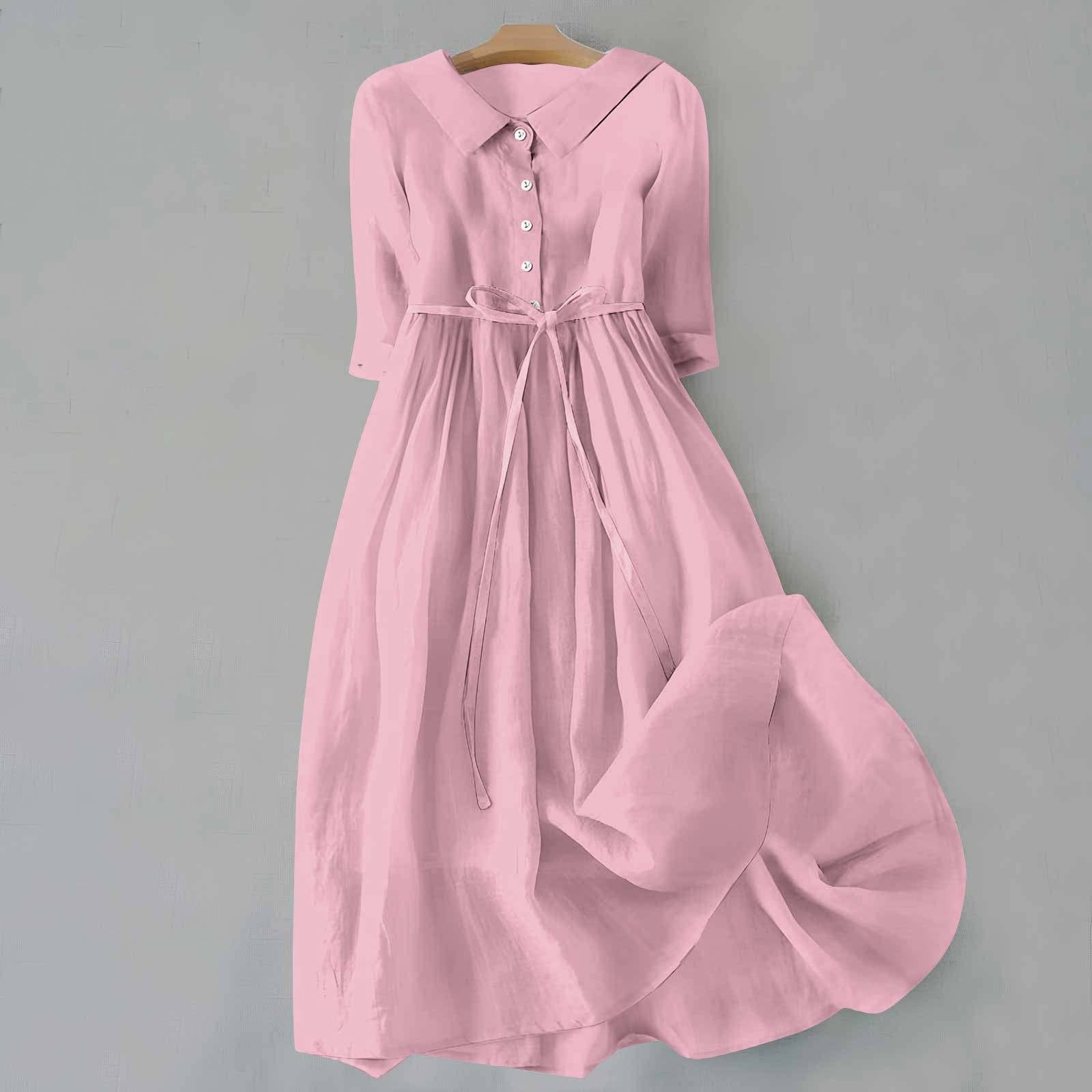 Abito Donna Elegante Casual per Estate - Vestito Minimalista e Comodo per Ogni Occasione - Abbigliamento Donna Trendy 4