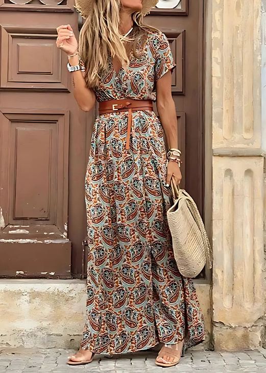 Abito Donna Elegante Maxi Boho per Occasioni Estive - Vestiti Eleganti Donna per Look Versatile e Comodo 4