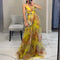 Abito Donna Elegante con Scollo a V e Gonna Fluida per Look Estivo 11