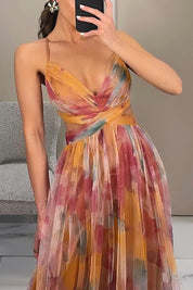 Abito Donna Elegante con Scollo a V e Gonna Fluida per Look Estivo 6