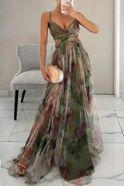 Abito Donna Elegante con Scollo a V e Gonna Fluida per Look Estivo 8