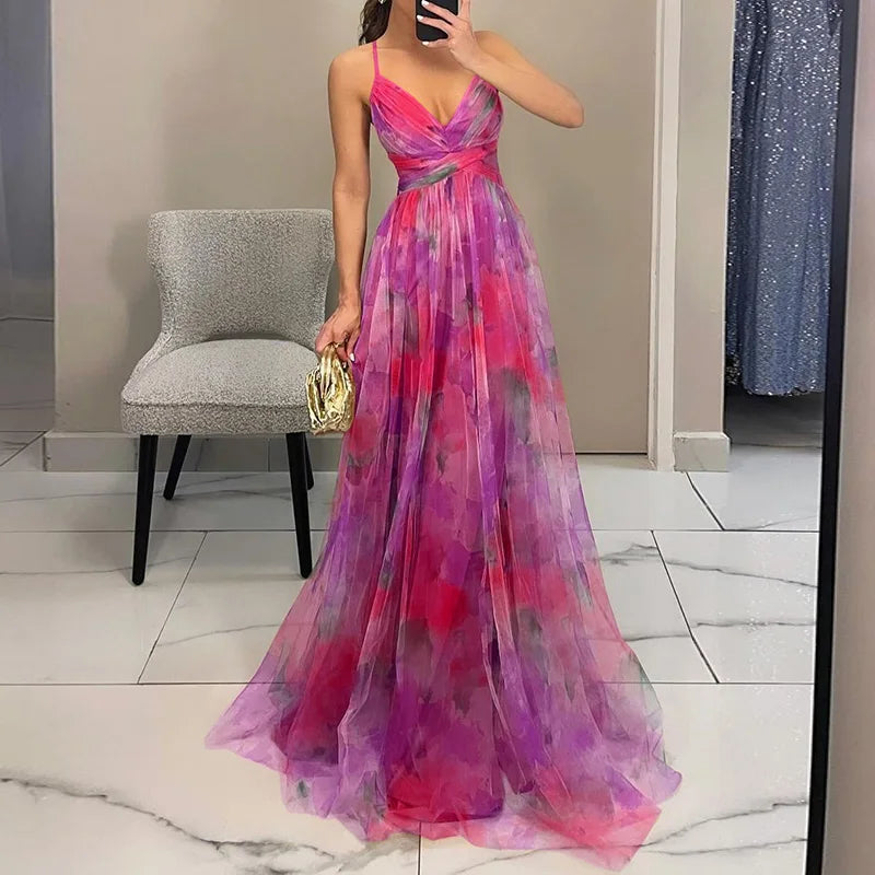 Abito Donna Elegante con Scollo a V e Gonna Fluida per Look Estivo 9