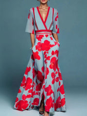 Abito Elegante Donna con Scollatura a V e Vita Definita per Look Raffinato 0