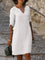 Abito Elegante Donna con Scollo a V - Vestito Cerimonia Versatile per Occasioni Speciali e Look Raffinato 6