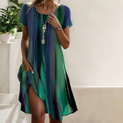 Abito Fluido Donna — Elegante per Cerimonie Estive