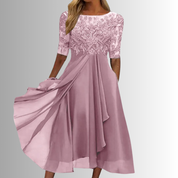 Abito Elegante in Pizzo da Donna per Occasioni Speciali e Matrimoni 1
