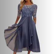 Abito Elegante in Pizzo da Donna per Occasioni Speciali e Matrimoni 4
