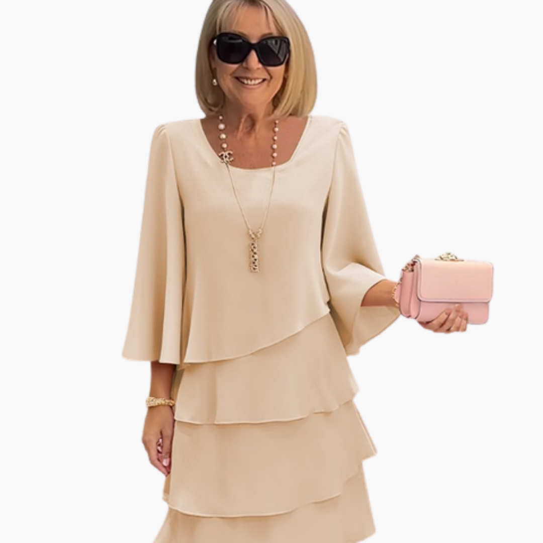 Abito Estivo Elegante da Donna con Maniche Lunghe per Giornate Calde 3