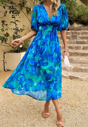Abito Floreale Elegante da Donna per Cerimonia - Vestiti Eleganti Estivi per Ogni Occasione 8