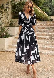 Abito Floreale Elegante da Donna per Cerimonia - Vestiti Eleganti Estivi per Ogni Occasione 9