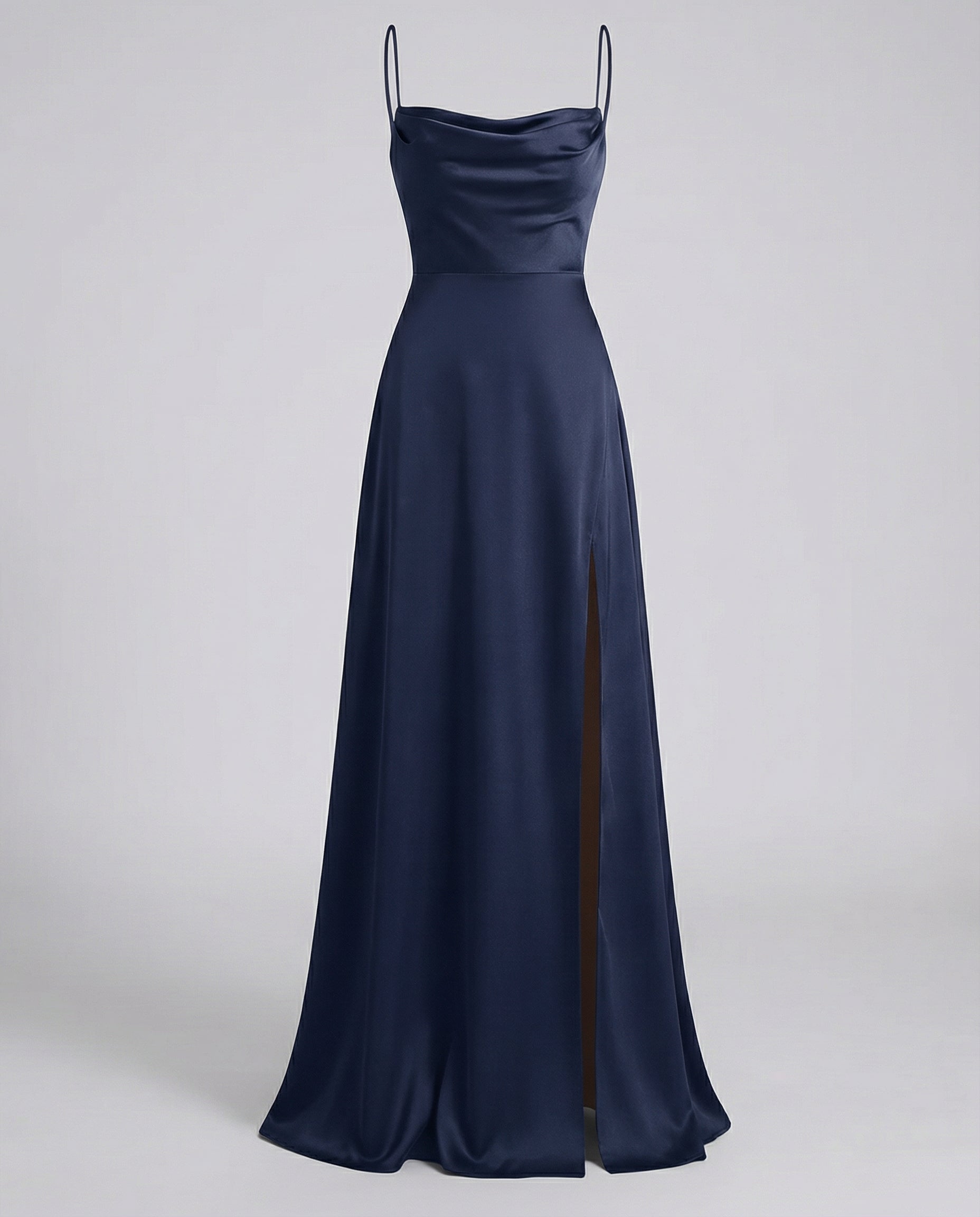 Abito Lungo Elegante Con Spacco - Vestito Lungo Cerimonia Per Ogni Occasione 5