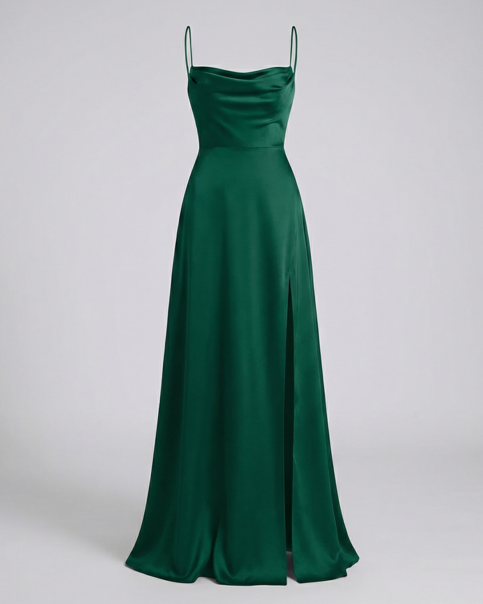 Abito Lungo Elegante Con Spacco - Vestito Lungo Cerimonia Per Ogni Occasione 6