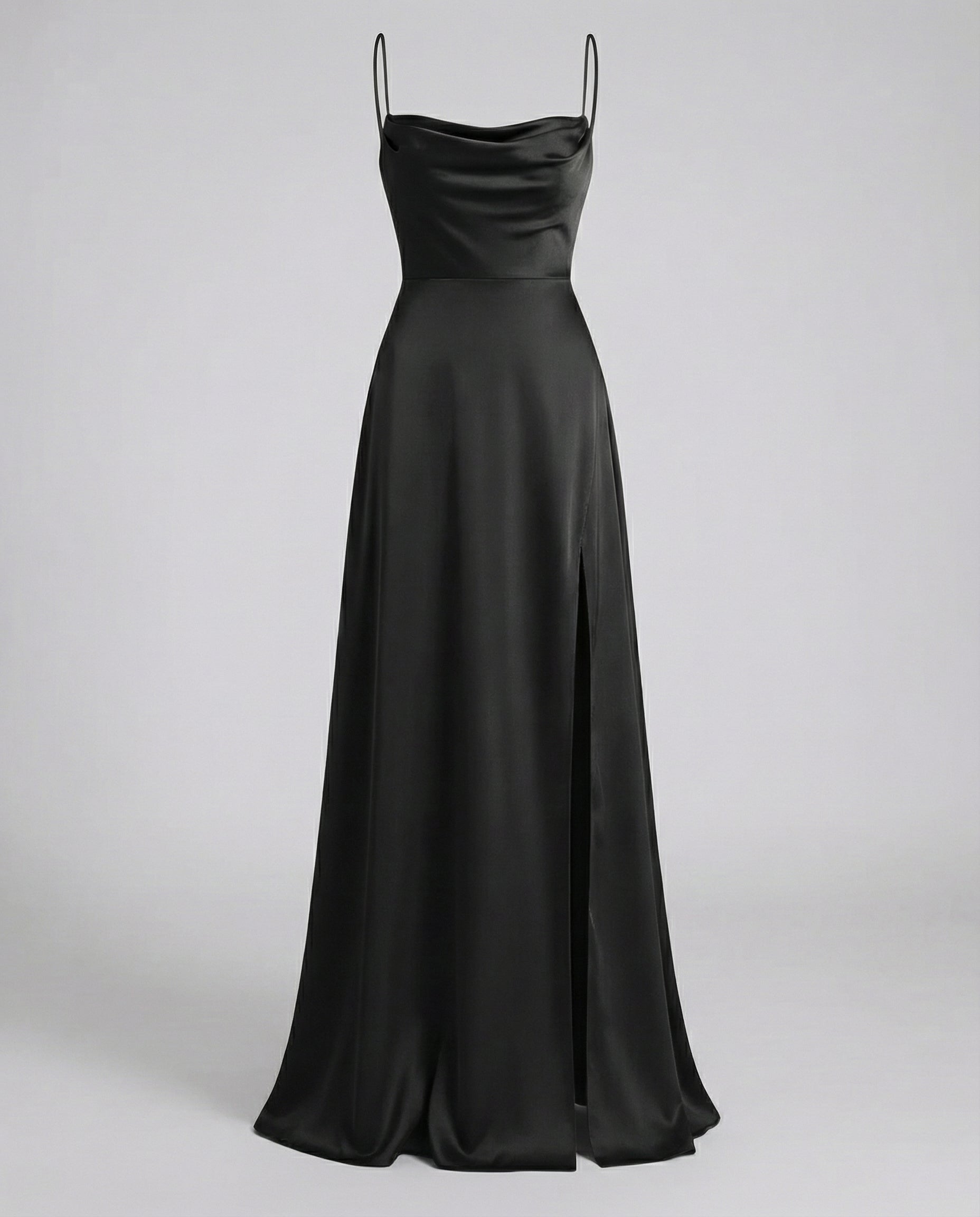 Abito Lungo Elegante Con Spacco - Vestito Lungo Cerimonia Per Ogni Occasione 9