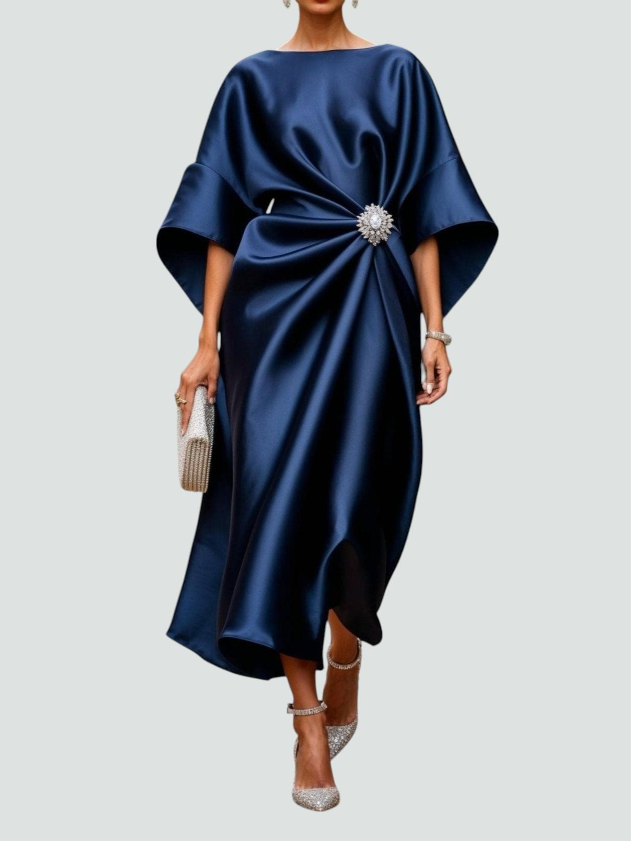 Abito Lungo Donna — Elegante Cerimonia Silhouette Raffinata