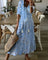 Abito Maxi Estivo Donna - Elegante Vestito Boho con Vestibilità Fluida e Motivi Giocosi 3