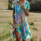 Abito Maxi Estivo Donna — Boho-Chic Fluido Dettagli Romantici