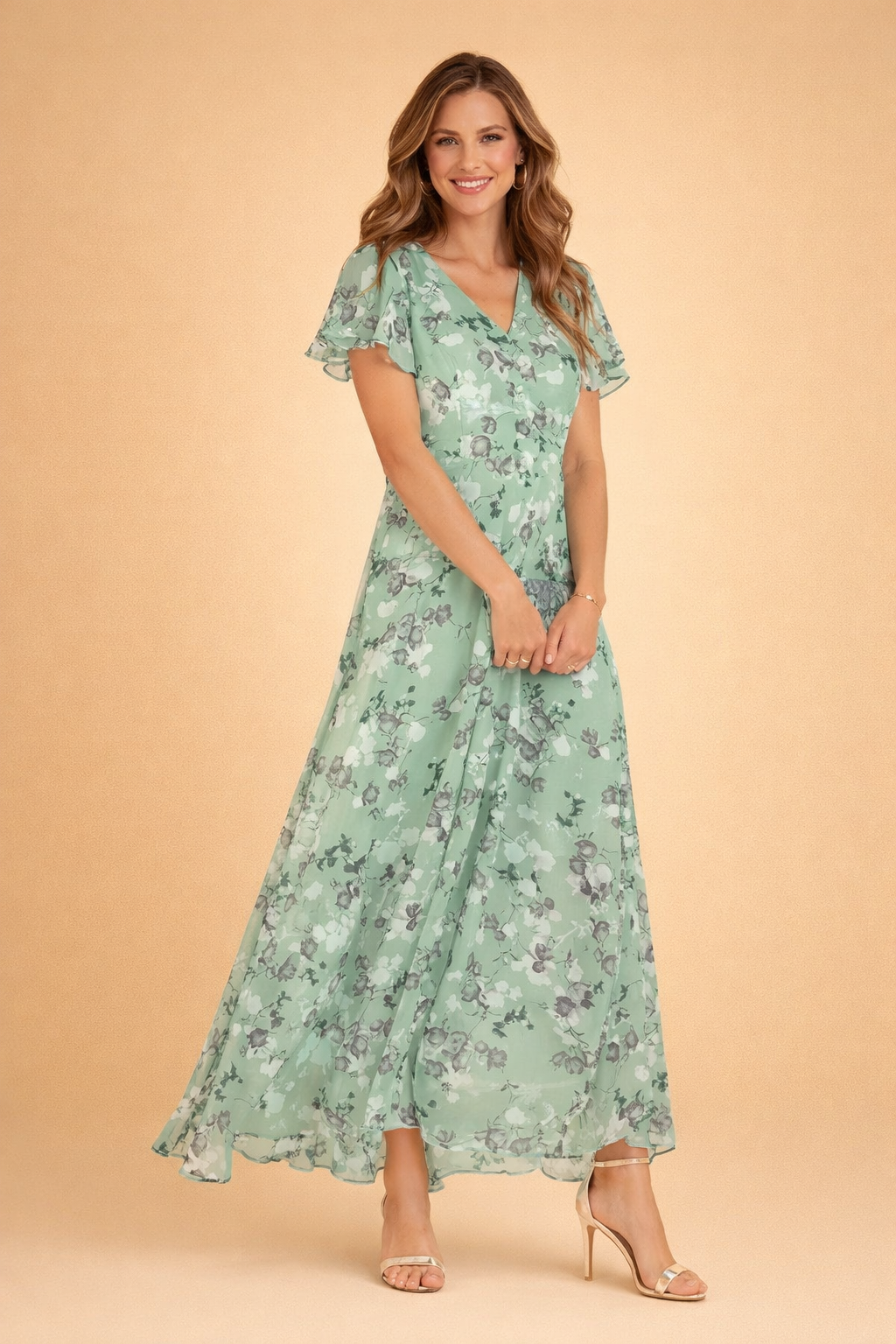 Abito Midi Elegante Floreale per Donna - Stile Raffinato e Femminile 3
