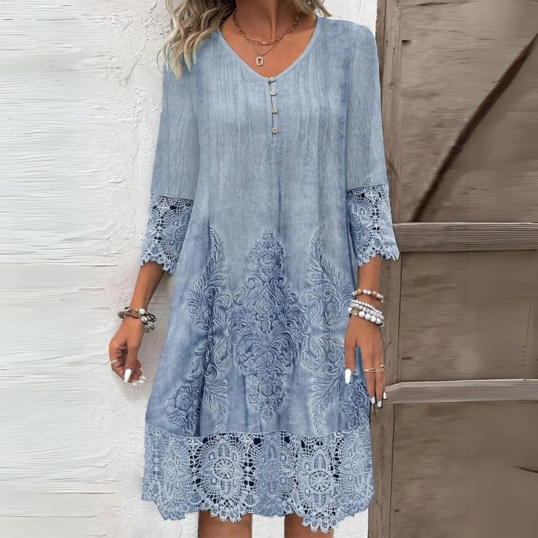 Abito Midi Donna — Floreale Elegante Cerimonia Versatile