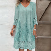 Abito Midi Floreale Elegante Donna - Abiti Cerimonia e Vestiti Eleganti per Ogni Occasione 1