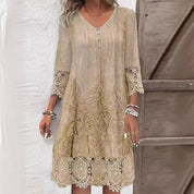 Abito Midi Floreale Elegante Donna - Abiti Cerimonia e Vestiti Eleganti per Ogni Occasione 2