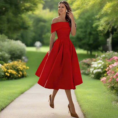 Abito Midi Senza Spalline Elegante per Eventi Estivi 17