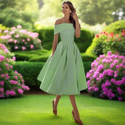 Abito Midi Senza Spalline Elegante per Eventi Estivi 7