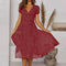 Abito a Linea con Scollo a V e Gonna Fluida per Donne - Elegante e Versatile 1
