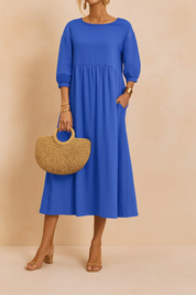 Amabel | Elegante abito midi con maniche a 3/4 6