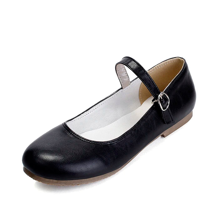Ballerine comode da donna nere, casual, sintetiche 8