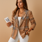 Blazer Donna — Aderente Tasche Dettagli Eleganti