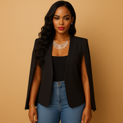 Blazer Donna — Aderente Dettagli Spalle Elegante