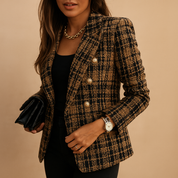 Blazer doppiopetto a quadri da donna | Elvira 2