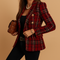 Blazer doppiopetto a quadri da donna | Elvira 3