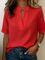 Blusa Elegante Donna con Colletto Strutturato e Scollatura a V 4