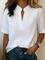 Blusa Elegante Donna con Colletto Strutturato e Scollatura a V 6