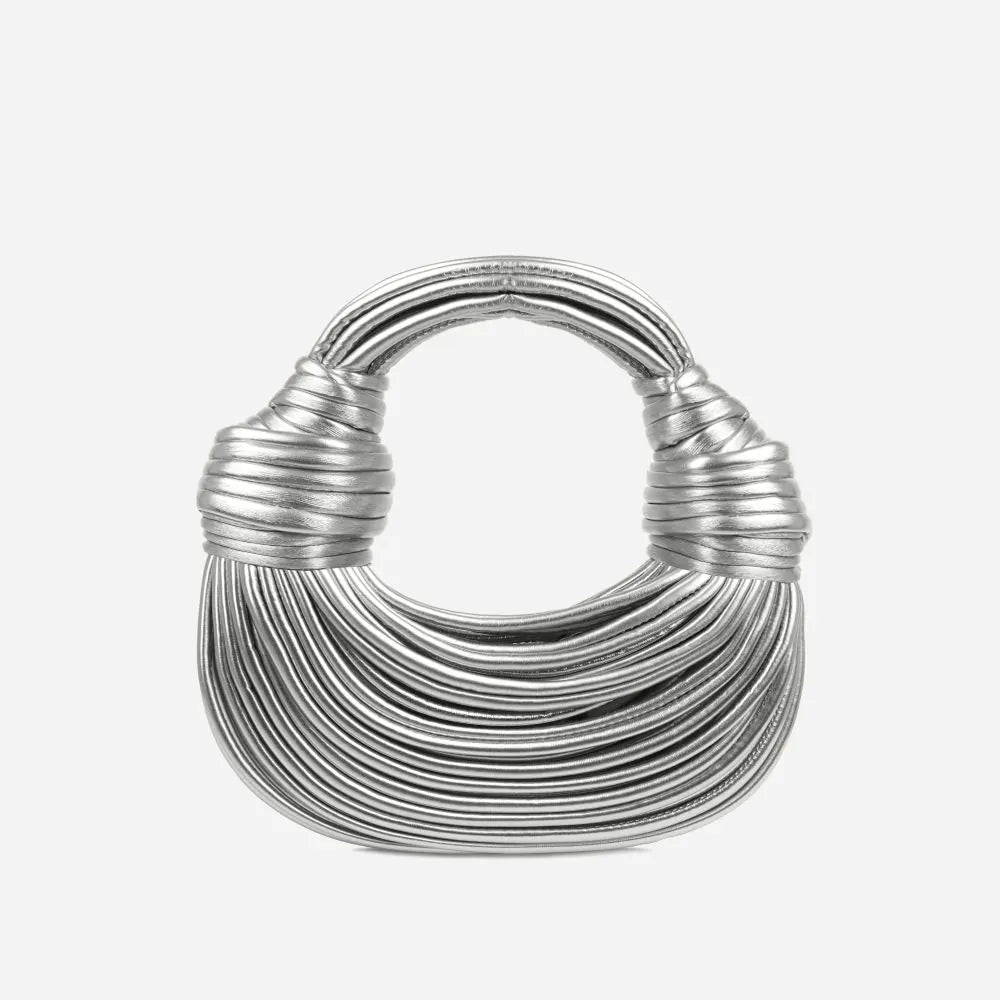 Borsa elegante da donna con design a nodo, lavorazione artigianale di alta qualità 6