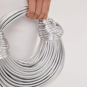 Borsa elegante da donna con design a nodo, lavorazione artigianale di alta qualità 7