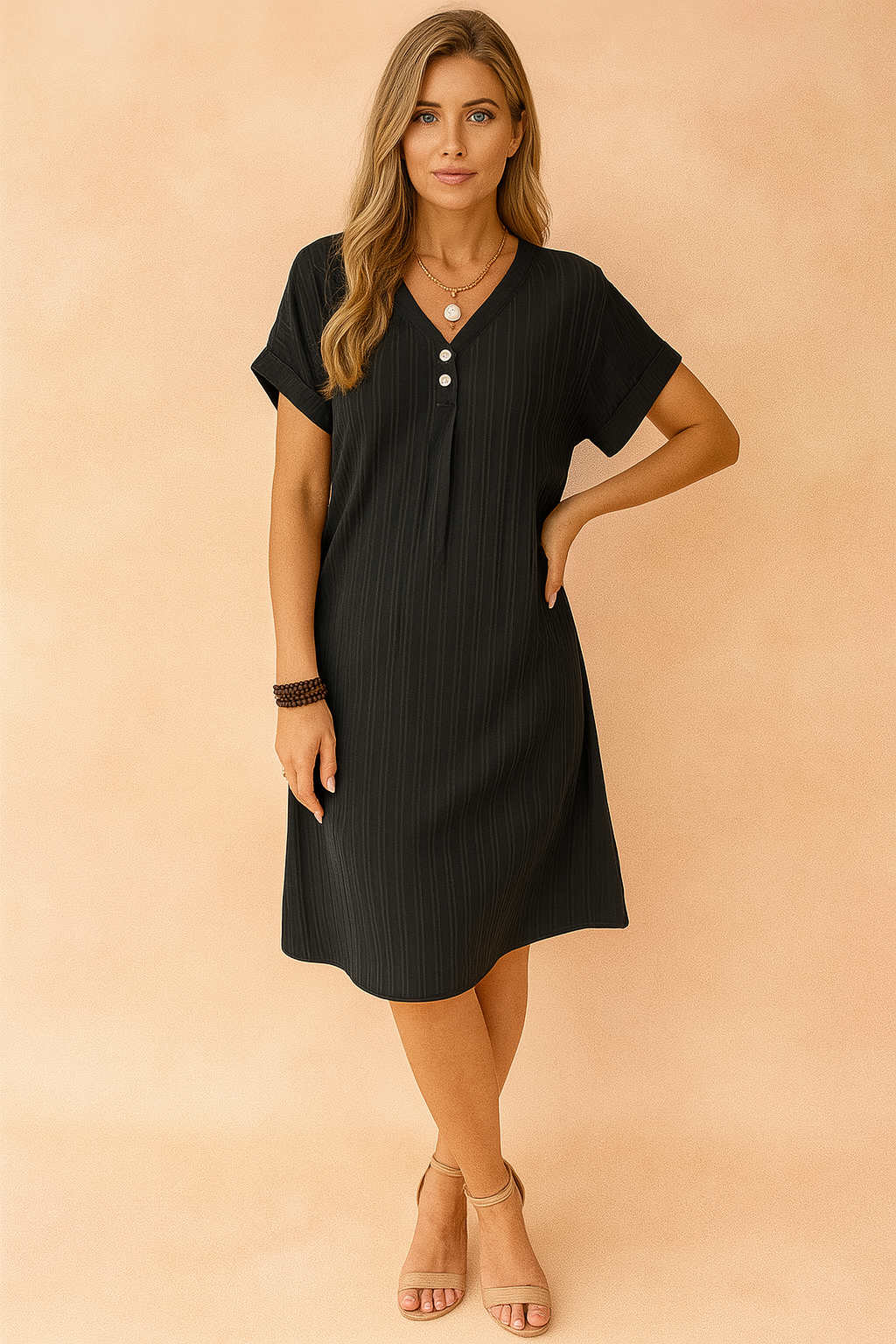 CANDICE | Elegante abito con scollo a V 1