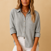 Camicetta a maniche lunghe con colletto da donna | Jade 1