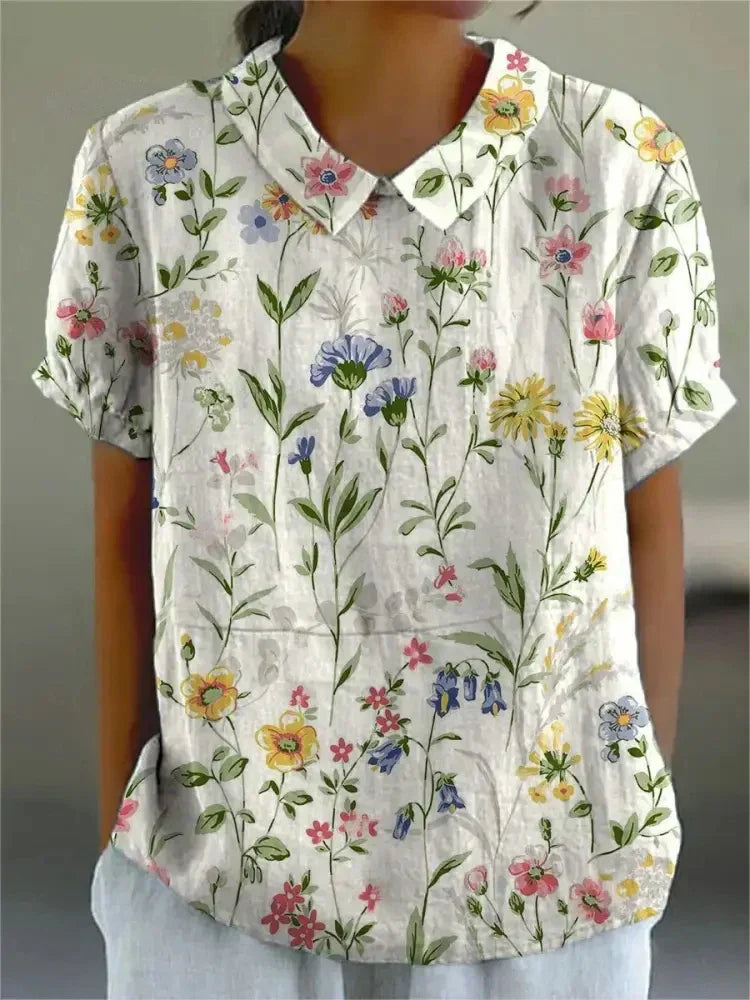 Bianco con fiori