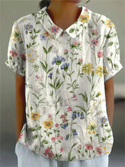 Camicia Donna Floreale Elegante e Casual per Estate | Camicette Femminili Versatili 1