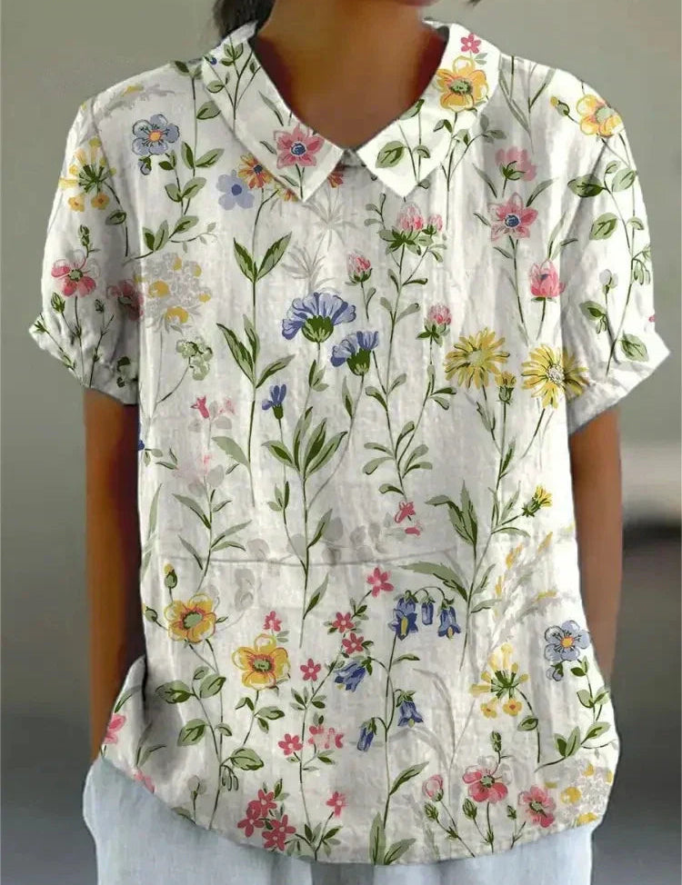 Camicia Donna Floreale Elegante e Casual per Estate | Camicette Femminili Versatili 1