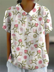 Camicia Donna Floreale Elegante e Casual per Estate | Camicette Femminili Versatili 4