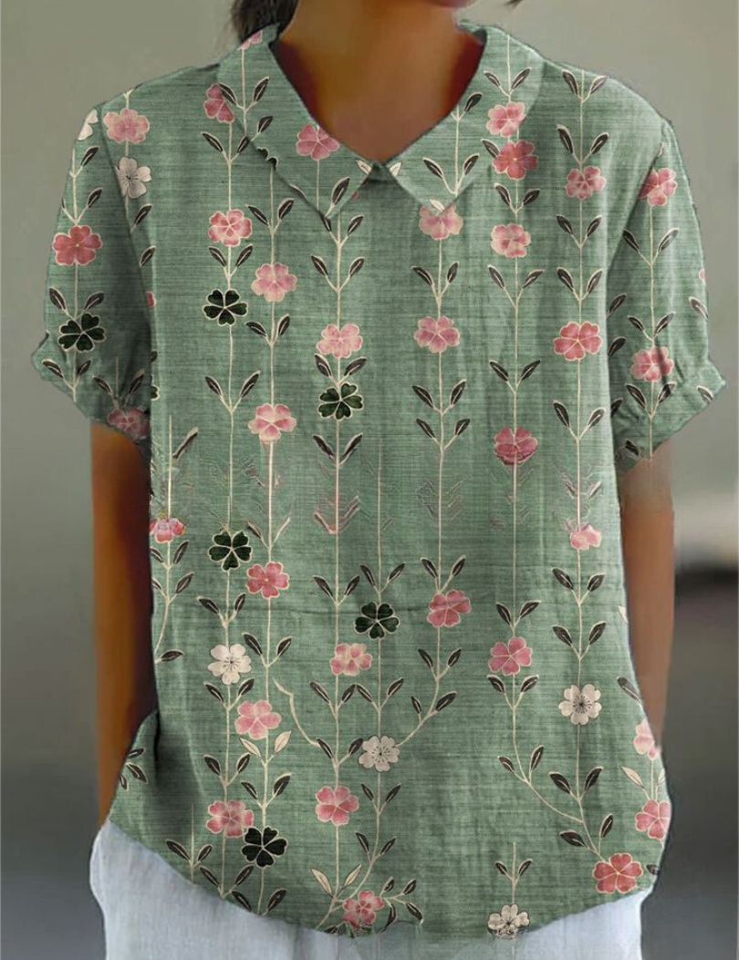Camicia Donna Floreale Elegante e Casual per Estate | Camicette Femminili Versatili 6
