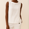 Canottiere Donna Elegante Senza Maniche con Colletto Arrotolato - Top Estivo Versatile per Ogni Occasione 5