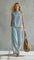 Completo Elegante Donna con Pantaloni a Gamba Ampia e Top Senza Maniche 5