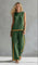 Completo Elegante Donna con Pantaloni a Gamba Ampia e Top Senza Maniche 6