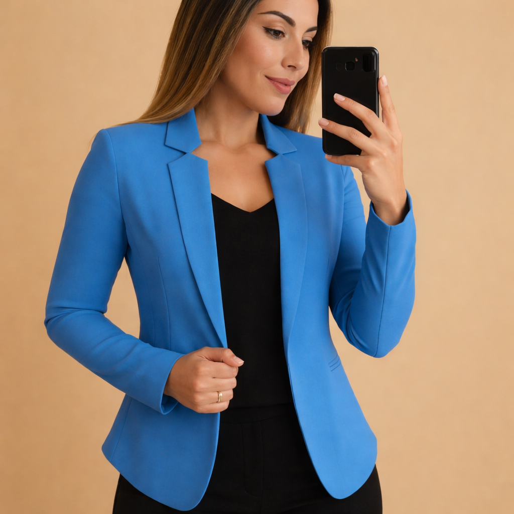 Blazer leggero con collo a revers da donna | Karlijn
